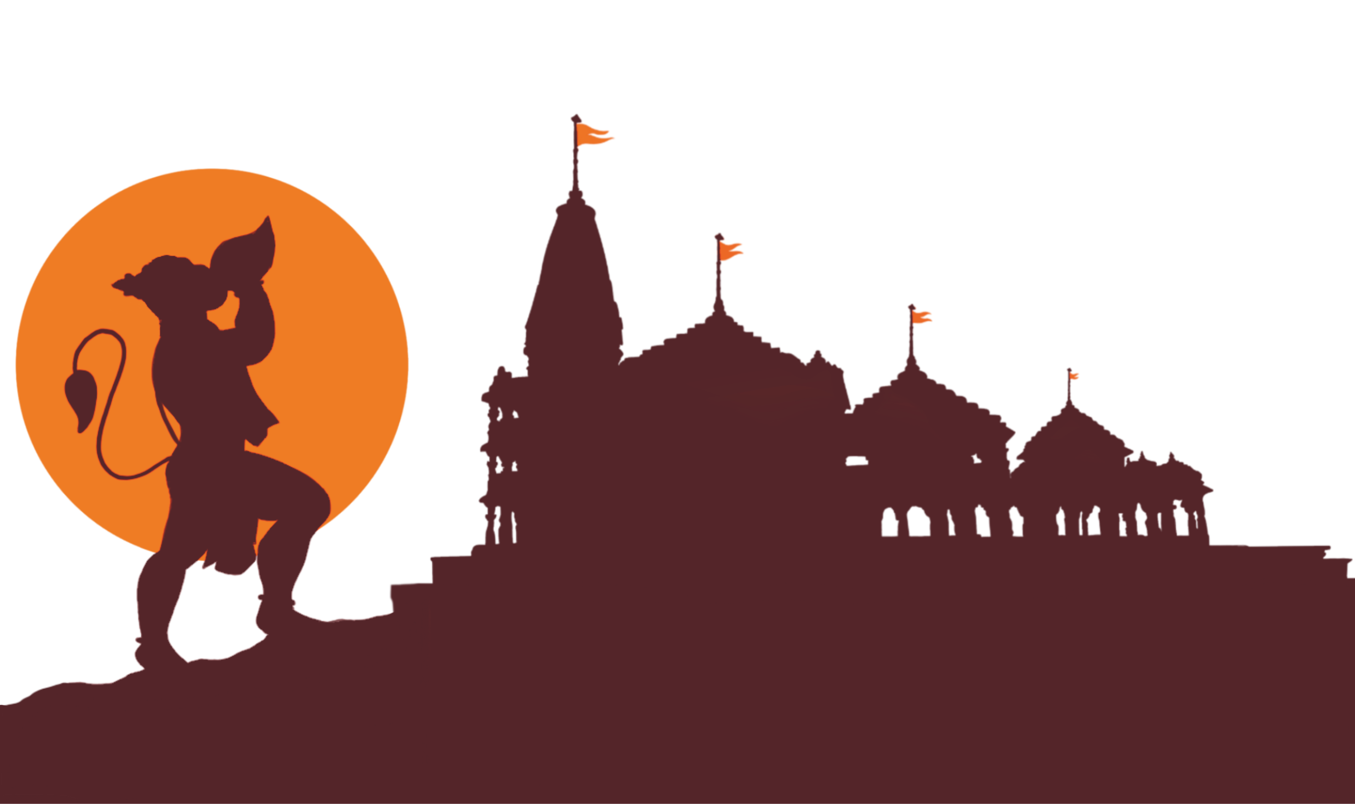 Hanuman Ji with Temple